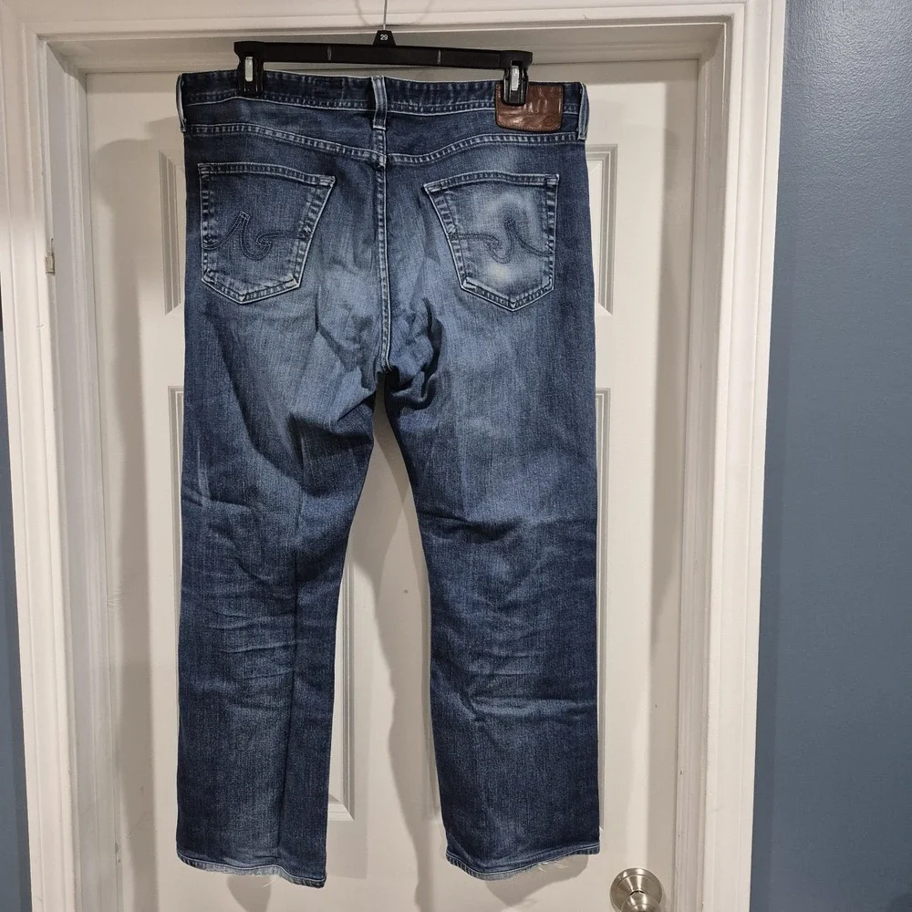 AG Adriano Goldschmeid Jeans Mens 38x29 The Protege Straight Leg Stretch *Hemmed